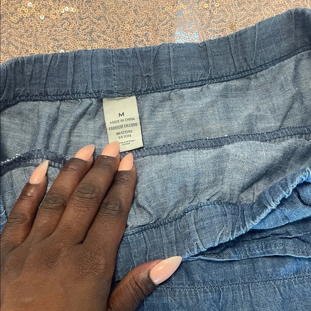 Denim Ruffle Skirt - Picture 3 of 5